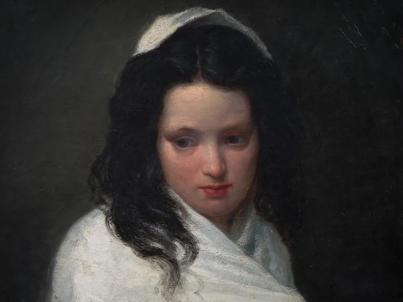 1851-August Fredrik Jansson - Ritratto di giovane donna, 1874